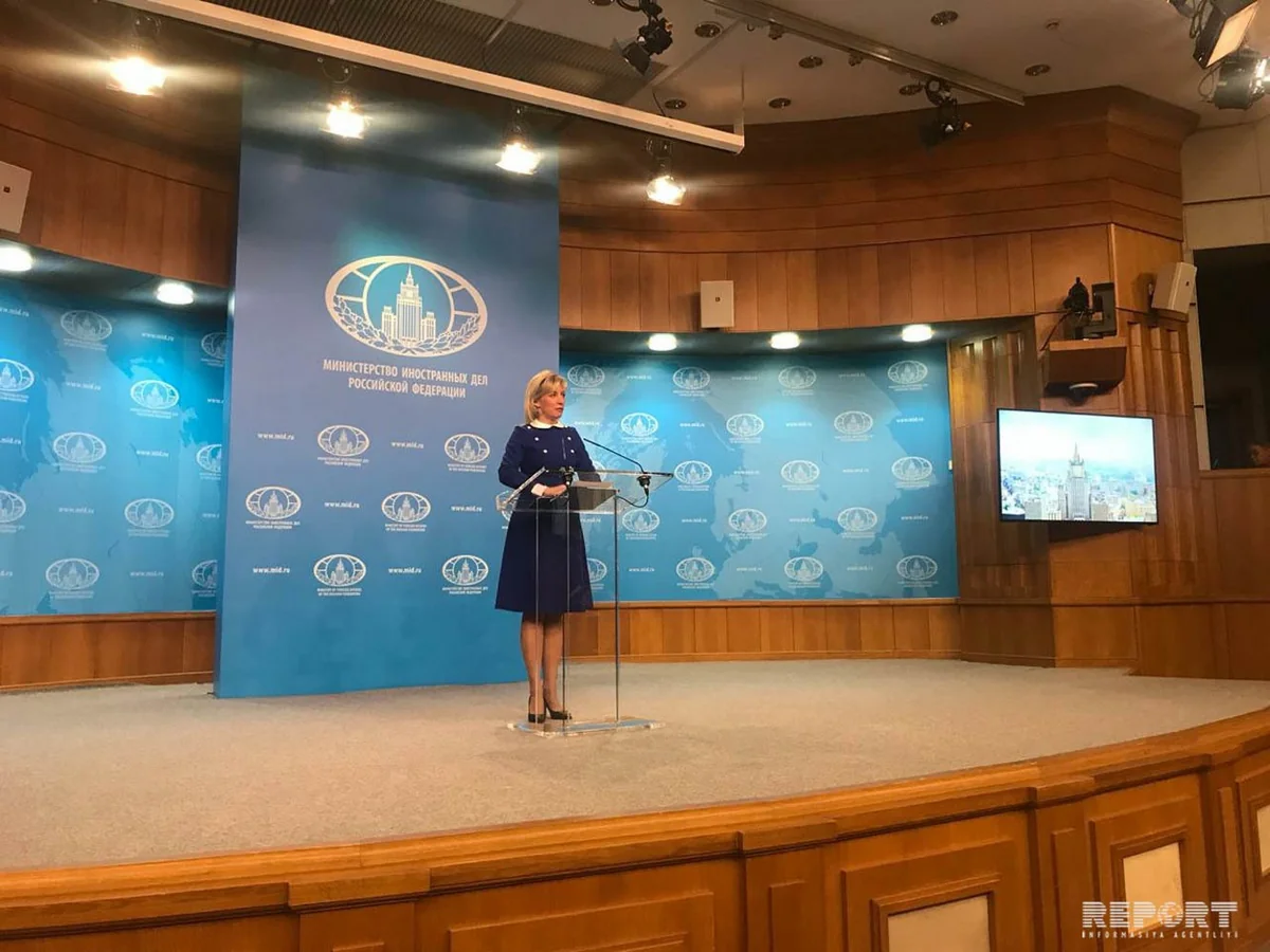 Mariya Zaxarova: Rusiya, Azərbaycan və Ermənistan XİN başçılarının üçtərəfli görüşünə hazırlıq görülür - VİDEO