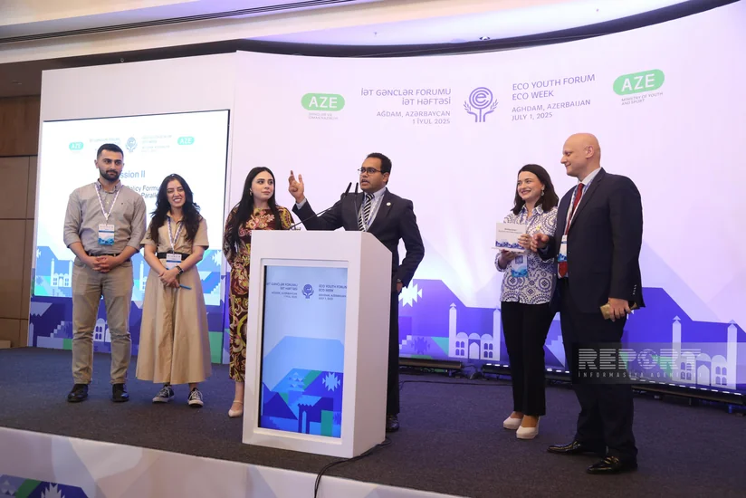 Ağdamda ECO Forumu çərçivəsində gənclərin milli strategiyaların inkişafına töhfəsi müzakirə edilib