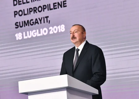 Azerbaijani and Italian presidents attend polypropylene plant built within 'SOCAR Polymer' project