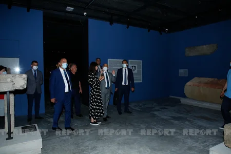 Anar Kərimov Bolnisi muzeyi və Marneuli Çay Evini ziyarət edib