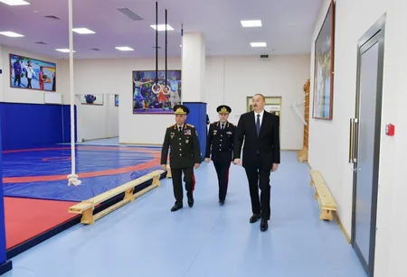 Prezident İlham Əliyev DİN-in Polis Akademiyasında yeni tədris binasının açılışında iştirak edib