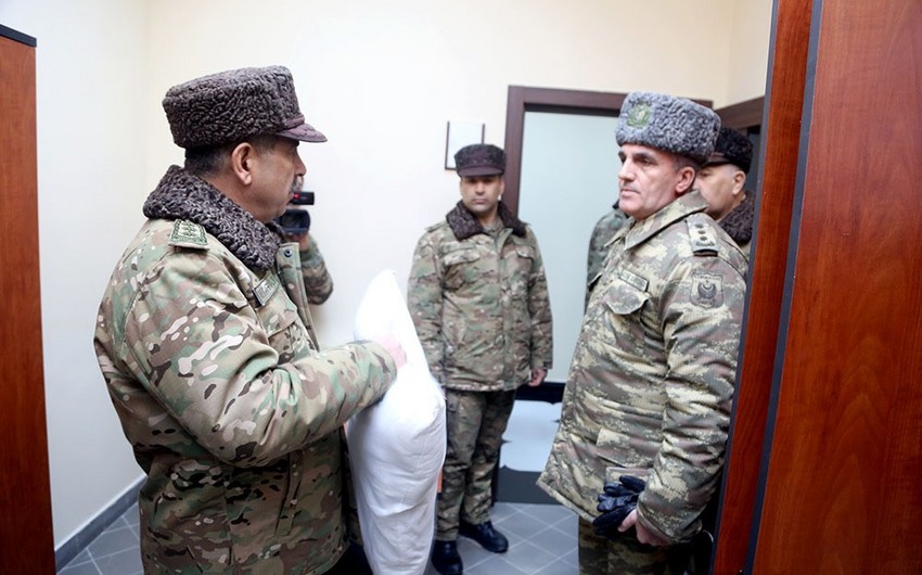 Zakir Həsənov cəbhəboyu zonada yerləşən hərbi hissələrdə yeni yaşayış komplekslərinin açılışını edib - FOTO - VİDEO