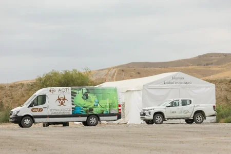 Tent-type slaughterhouse launched in Agali village in Zangilan