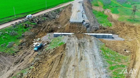 Реконструируется участок дороги Евлах-Загатала