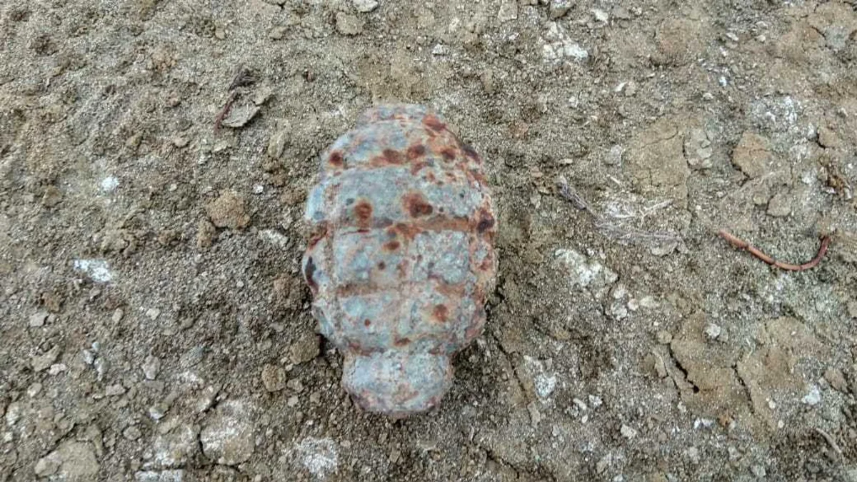 Ağstafada F-1 əl qumbarası aşkar olunub