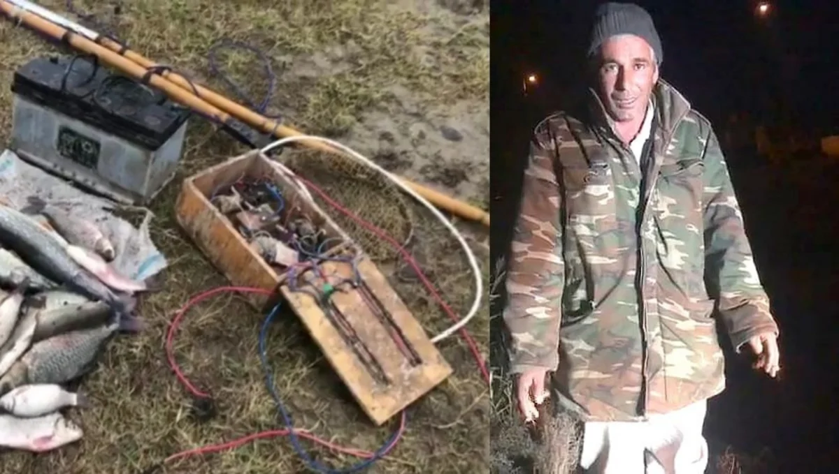 Elektrik avadanlığından istifadə ilə qanunsuz balıq ovlayan şəxs tutulub - VİDEO - YENİLƏNİB