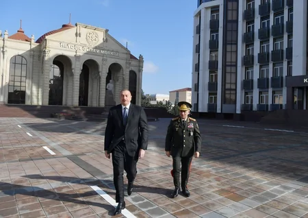 Prezident İlham Əliyev DİN-in Polis Akademiyasında yeni tədris binasının açılışında iştirak edib