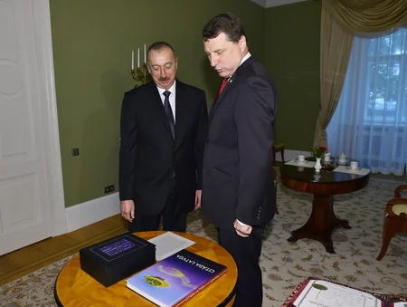 Official welcome ceremony was held for President Ilham Aliyev in Riga
