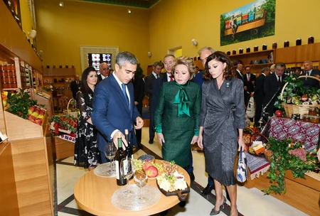 Первый вице-президент Мехрибан Алиева приняла участие на открытии павильона Азербайджан на ВДНХ в Москве