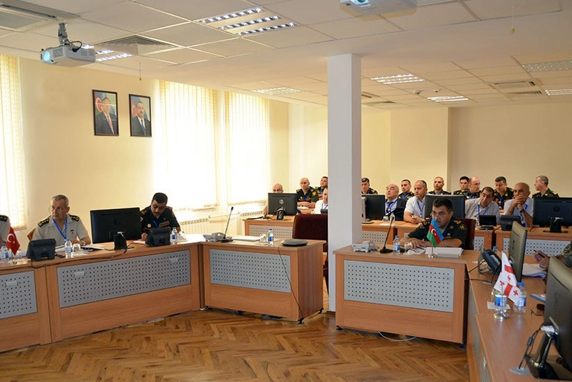 Проведена заключительная конференция учений с участием военнослужащих Азербайджана, Турции и Грузии