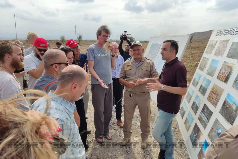 Beynəlxalq səyyahlar Cəbrayılda minatəmizləmə işləri ilə tanış olublar