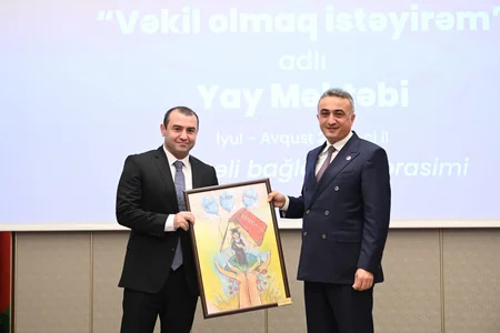 Vəkil olmaq istəyirəm adlı yay məktəbinin bağlanış mərasimi keçirilib