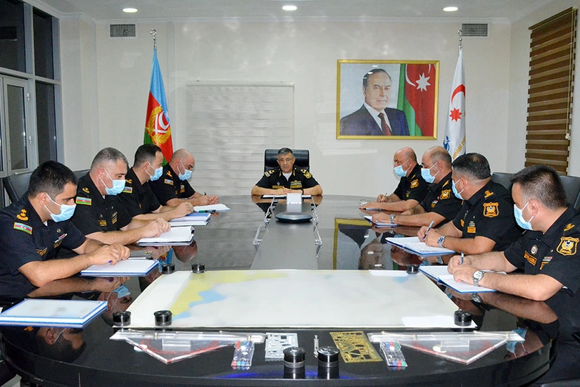 Azerbaijan starts command-staff exercises at Naval Forces