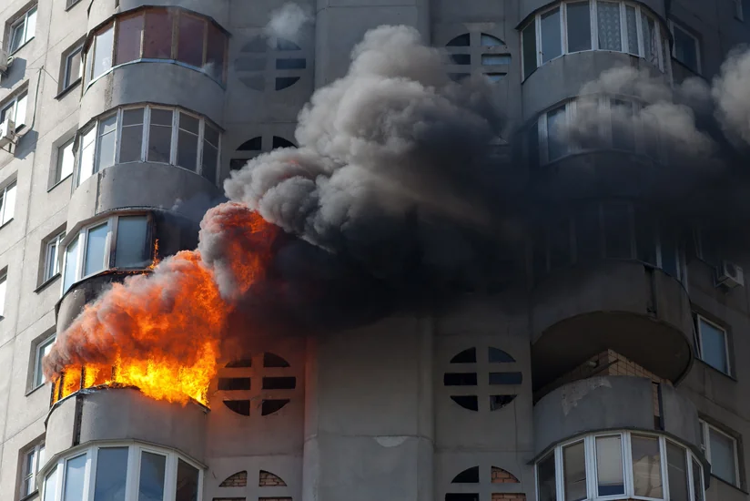 ​Bakıda bina yanıb, bir qadın azyaşlı övladı ilə tüstüdən zəhərlənib, 20 nəfər təxliyə eilib