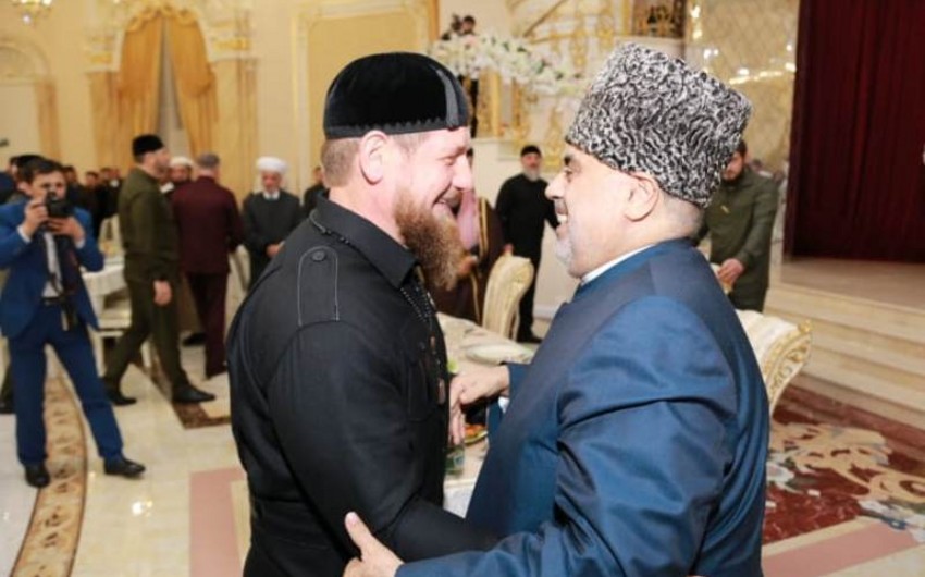 Allahşükür Paşazadə Ramzan Kadırov ilə görüşüb