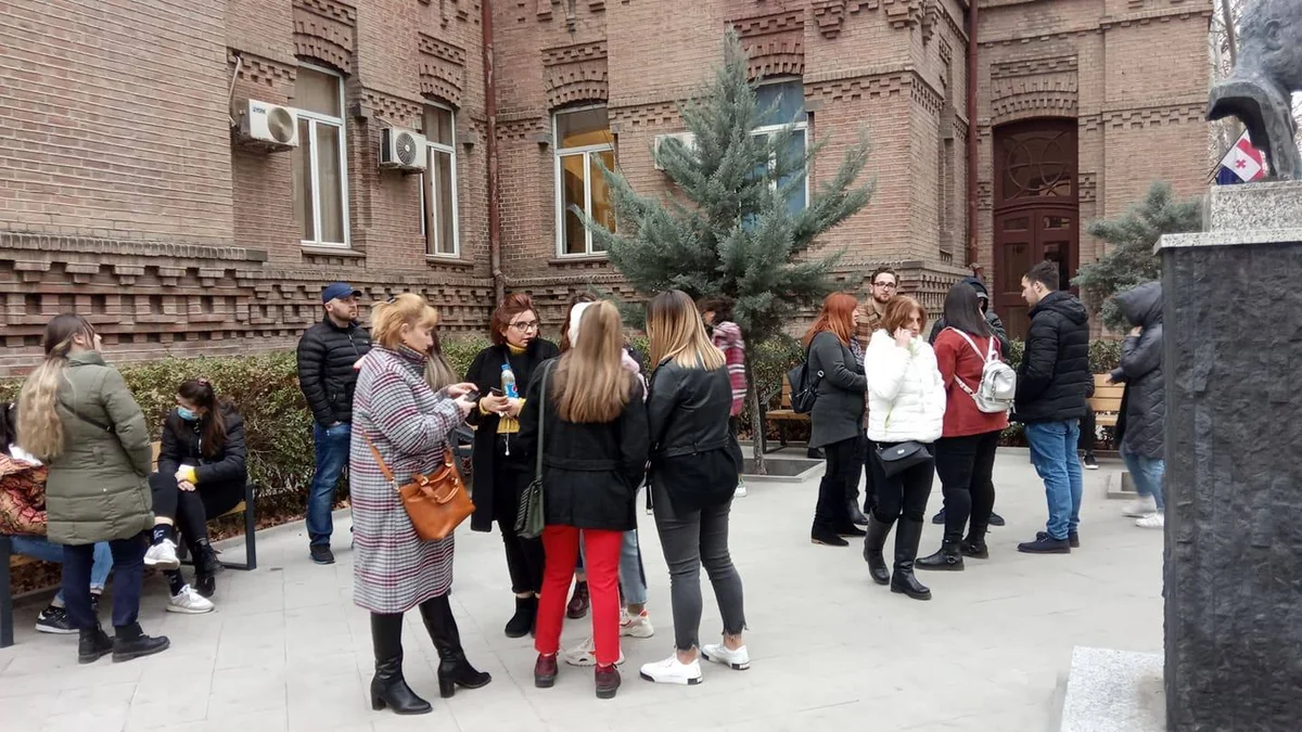 Обучающиеся в Азербайджане грузинские студенты проводят в Тбилиси акцию - ОБНОВЛЕНО