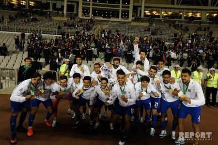 Azərbaycanın futbol millisi İslamiadanın qalibi olub - FOTOREPORTAJ