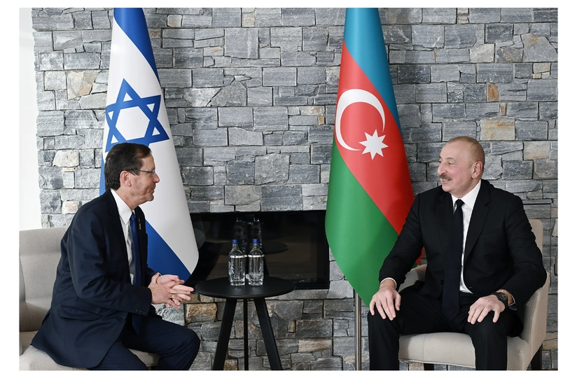 İlham Əliyev Davosda İsrail Prezidenti ilə görüşüb