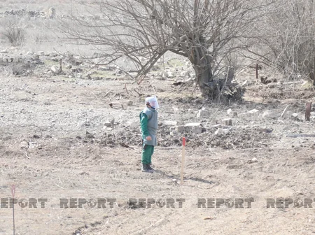 Beynəlxalq konfransın iştirakçıları ANAMA-nın Ağdamdakı regional mobil sahə düşərgəsi ilə tanış olublar