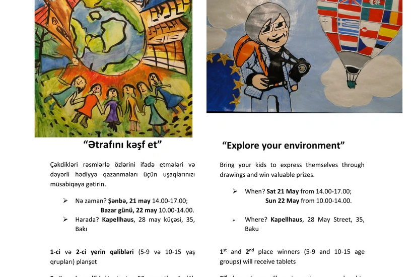 EU organizes drawing competition for children in Azerbaijan
