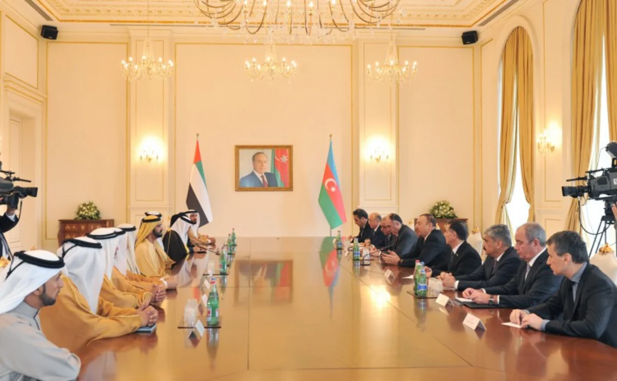 President Ilham Aliyev and His Highness Sheikh Mohammed bin Rashid Al Maktoum held an expanded meeting