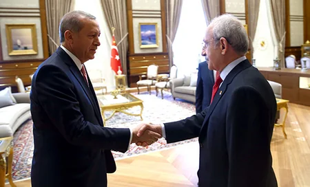 Turkish President Erdoğan holds meeting with political party leaders