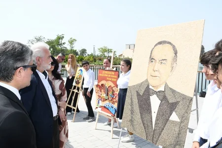 Ulu Öndərin 100 illik yubileyinə həsr olunmuş rəsm müsabiqəsi keçirilib