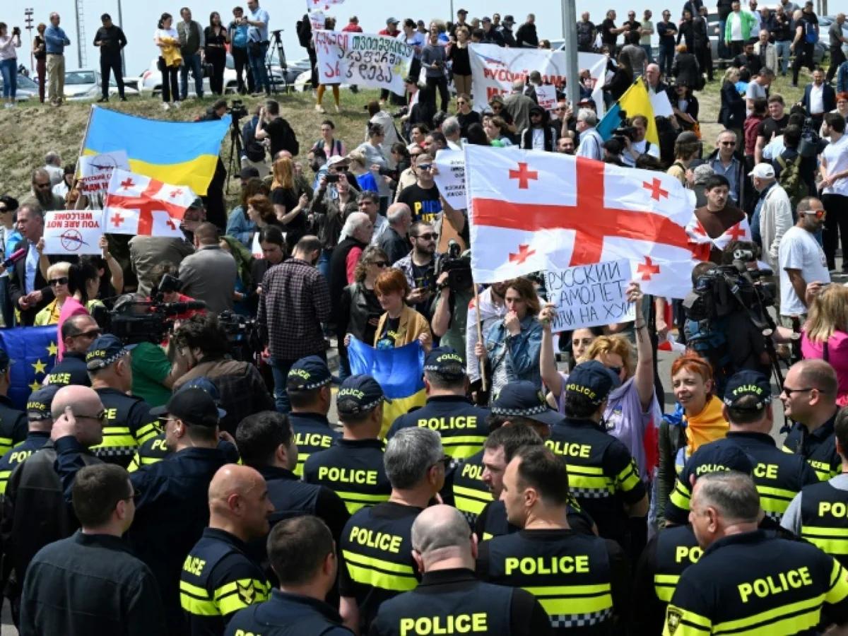 В Грузии задержаны 6 человек в ходе акции против возобновления авиарейсов с РФ