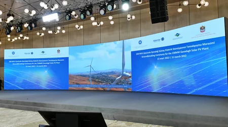 Ilham Aliyev inaugurates Garadagh Solar Power Plant