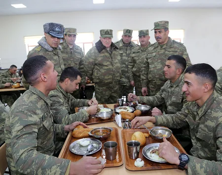 Presidential Assistant and Defence Minister inspect situation in military units of frontline zone