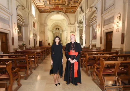 Mehriban Aliyeva attends inauguration of St.Sebastian catacombs in Vatican