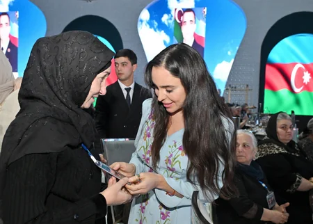 Leyla Aliyeva and Arzu Aliyeva attend Iftar ceremony with mothers of martyrs