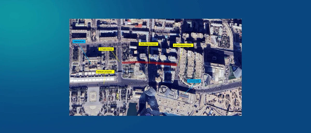 Bakıda Zərifə Əliyeva küçəsində hərəkət qismən məhdudlaşdırılacaq