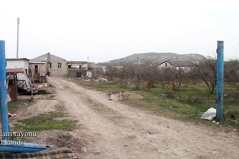 Видеокадры из села Шелли Агдамского района