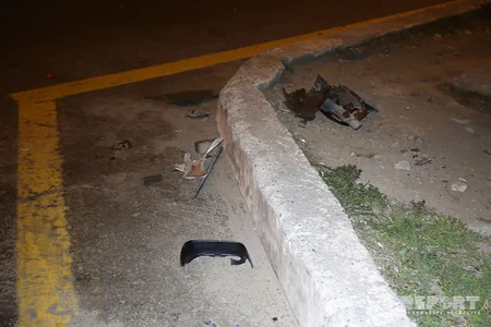 Bakıda qəza törədən sürücü avtomobildən düşərək hadisə yerindən qaçıb