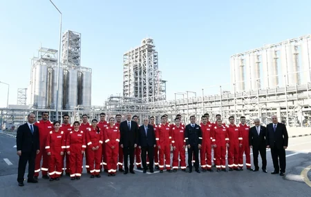 Prezident İlham Əliyev Sumqayıtda “SOCAR Polymer”in yüksək sıxlıqlı polietilen zavodunun açılışında iştirak edib - YENİLƏNİB-2