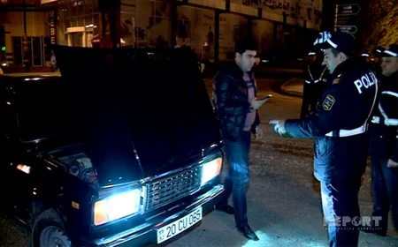 Yol polisi Gəncədə reyd keçirib, 100-ə yaxın sürücü cərimələnib - FOTO