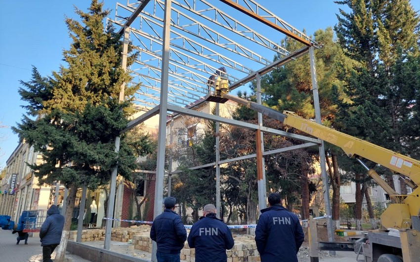 Sumqayıtda qanunsuz tikintinin qarşısı ikinci dəfə alınıb, obyekt yenidən sökülüb