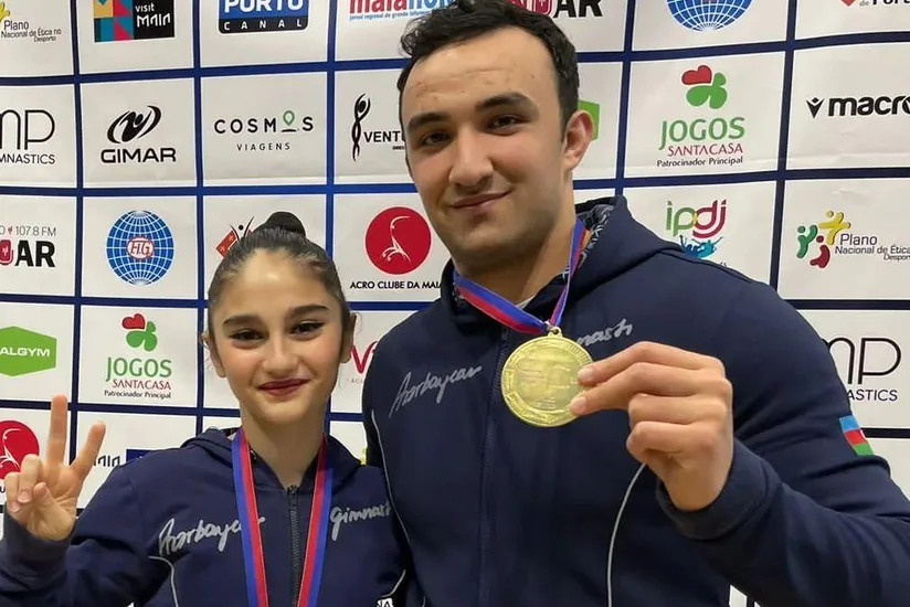 Azərbaycan gimnastları Portuqaliyada qızıl medal qazanıblar