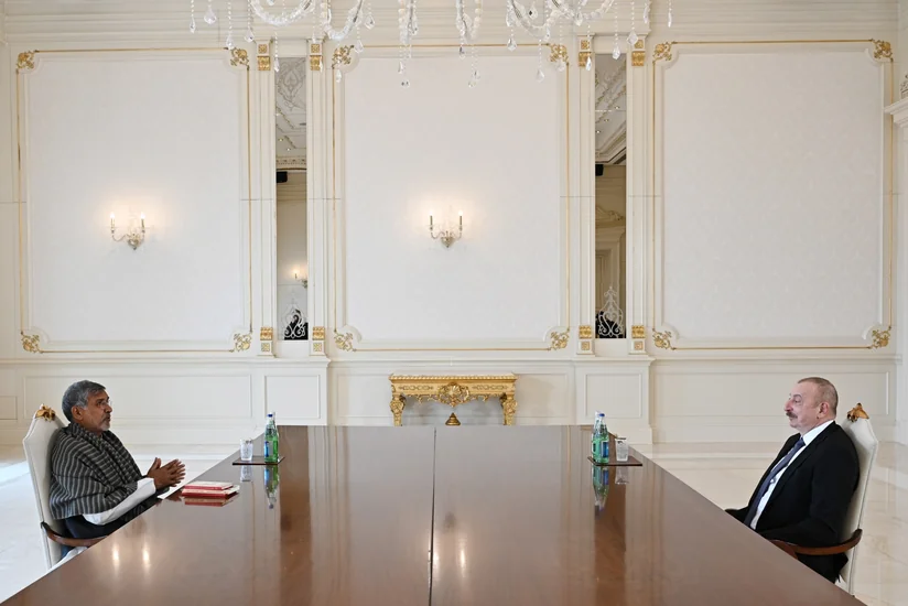 İlham Əliyev Nobel sülh mükafatı laureatı Kailaş Satyartini qəbul edib - YENİLƏNİB