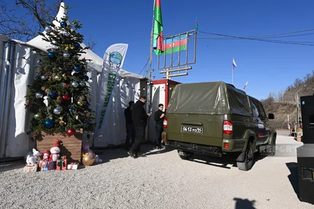 На дороге Ханкенди-Лачын вновь созданы условия для проезда автомобилей снабжения российских миротворцев