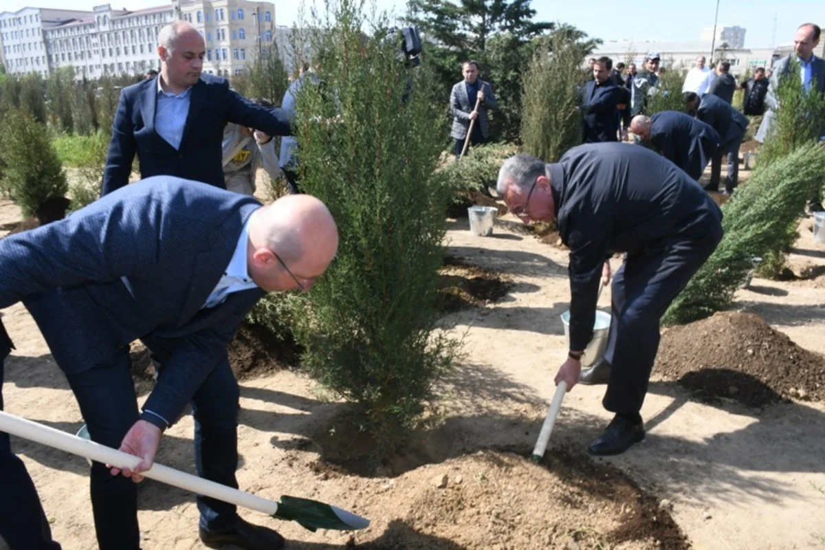 Heydər Əliyevin 100 illik yubileyi ilə əlaqədar ağacəkmə aksiyası keçirilib
