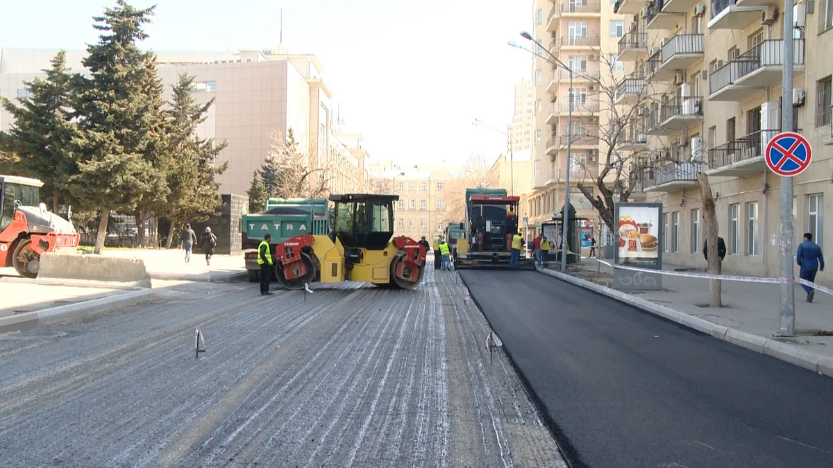 Bakının daha bir küçəsində nəqliyyatın hərəkəti təmin olunacaq - FOTO