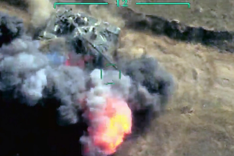 В Тонашене уничтожены два танка противника