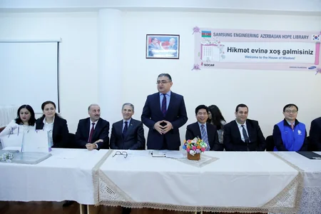 ​Samsung Engineeringin təşəbbüsü ilə Sumqayıtda yeni kitabxana açılıb