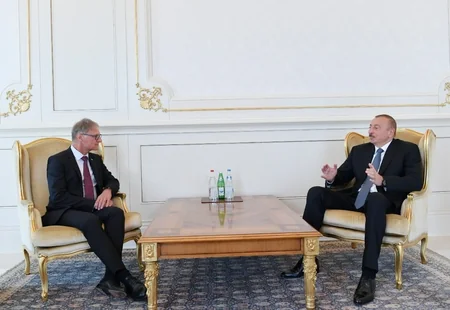 President Ilham Aliyev receives credentials of incoming German ambassador