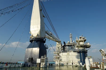 President Ilham Aliyev attends launch of Khankendi’ subsea construction vessel