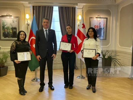 Azərbaycanın Gürcüstandakı səfirliyi bir qrup şəxsi təltif edib