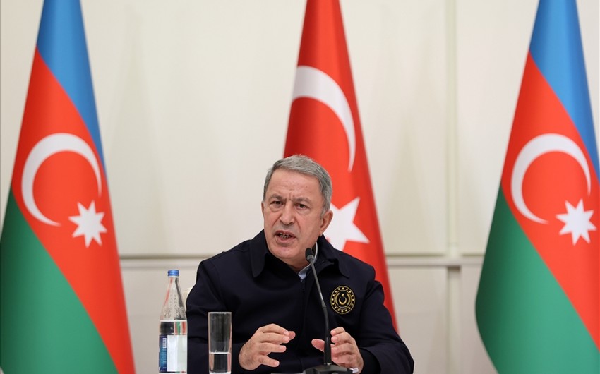 Hulusi Akar Türkiyə-Rusiya Birgə Monitorinq Mərkəzinin fəaliyyətindən danışıb