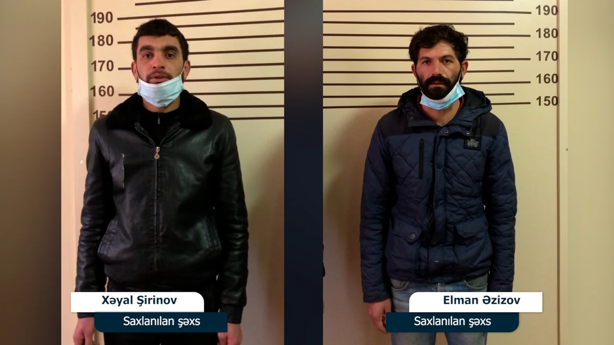 Dübəndi bağlarında 10 evdən oğurluq edən şəxslər saxlanılıb